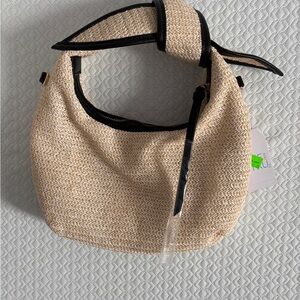 Time and Tru Tan and Black Hobo Bag